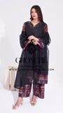 Black Kurta Set for Women