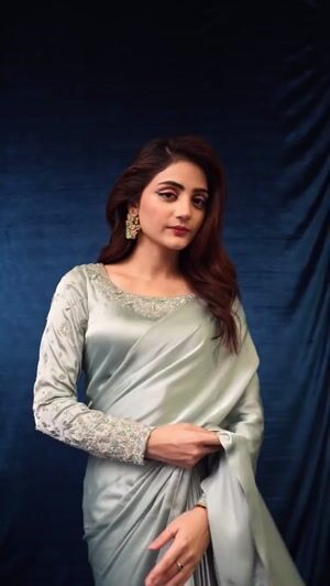 Steal grey Saree for Women