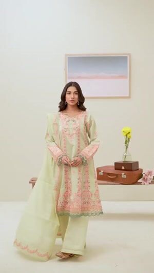 Mint green Short Frock for Women