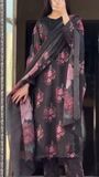 Black Kurta Set for Women