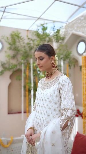 White Kurta Set for Women