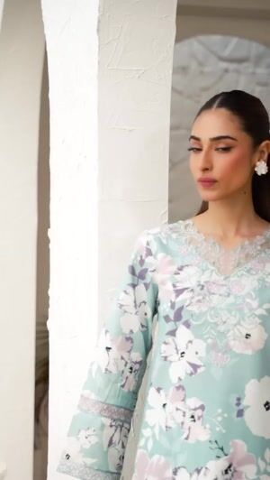 Powder blue Unstitched for Women