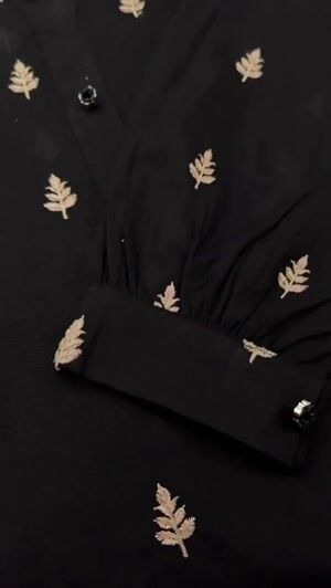 Black Kurta Set for Women