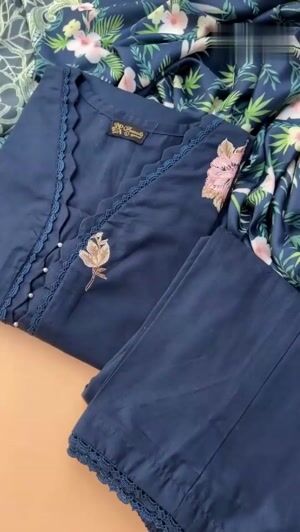 Navy blue Kurta Set for Women