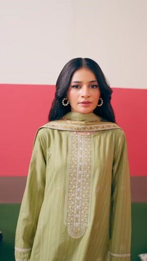Green Kurta Set for Women