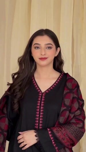 Black Kurta Set for Women