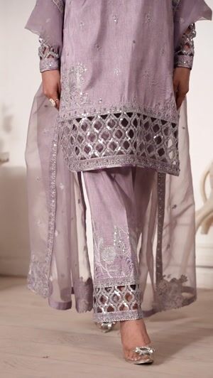 Lilac Kurta Set for Women