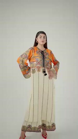 Beige Kurta Set for Women