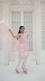 Pastel pink Kurta Set for Women