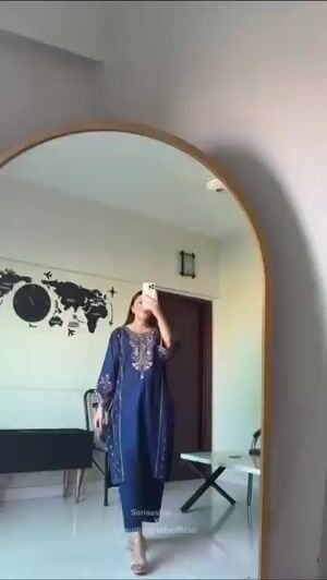 Navy blue Kurta Set for Women