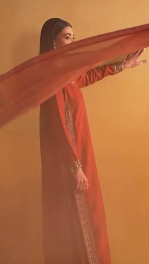 Rust orange Kurti for Women