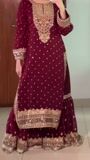Maroon Gharara for Women