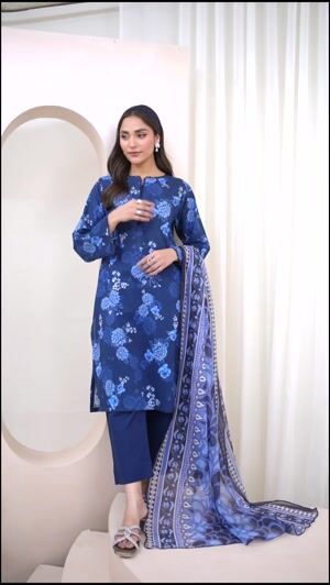 Sapphire blue Kurta Set for Women