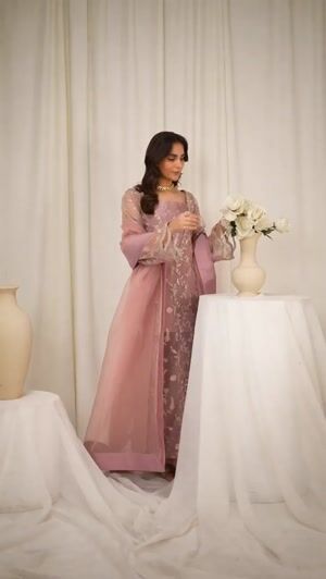 Peach pink Kurta Set for Women
