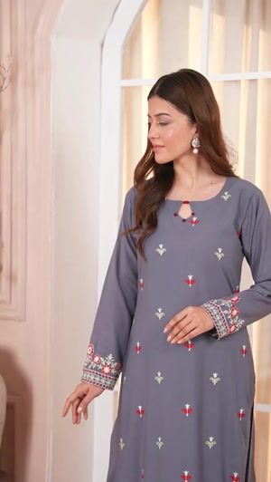 Grey Kurta Set for Women