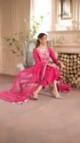 Hot pink Kurta Set for Women