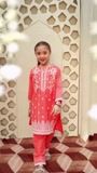Peach pink Kurta Set for Girl