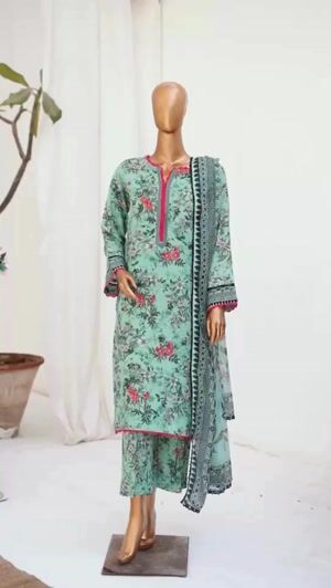 Green Kurta Set for Women