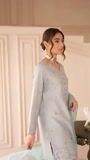 Ash grey Kurta Set for Women
