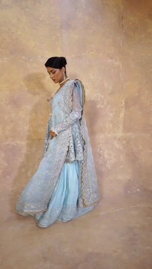 Powder blue Unstitched for Women