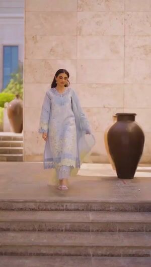 Powder blue Unstitched for Women
