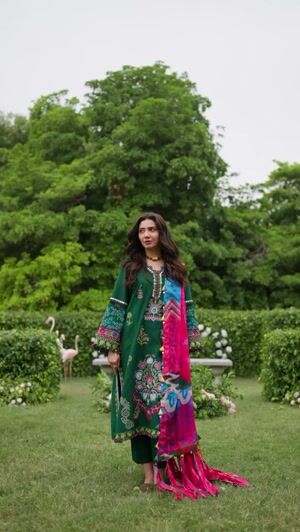 Forest green Kurta Set for Women