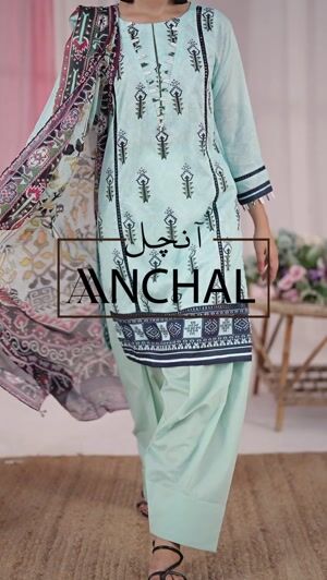Powder blue Unstitched for Women