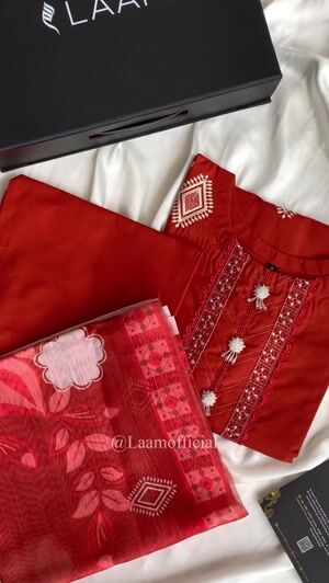 Rust orange Kurta Set for Women