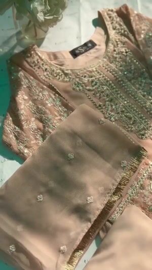 Peach pink Anarkali for Women