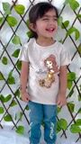 Ash grey T Shirt for Girl