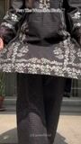 Black Kurta Set for Women