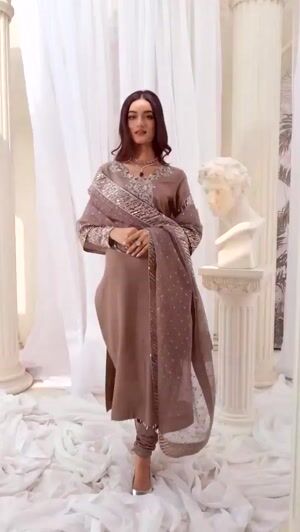 Grey Kurta Set for Women