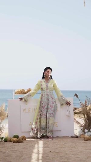 Butter yellow Unstitched for Women