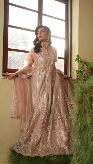 Peach orange Maxi for Women
