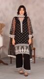 Black Kurta Set for Women