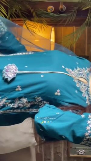 Prussian blue Kurta Set for Women