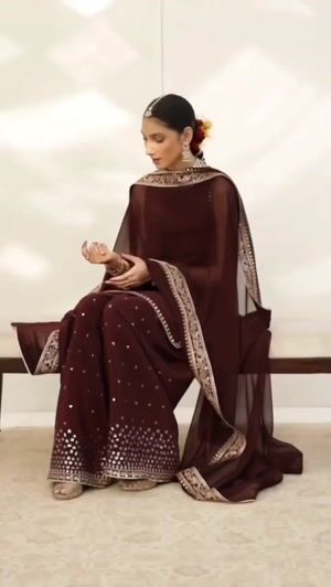 Maroon Kurta Set for Women