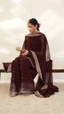 Maroon Kurta Set for Women