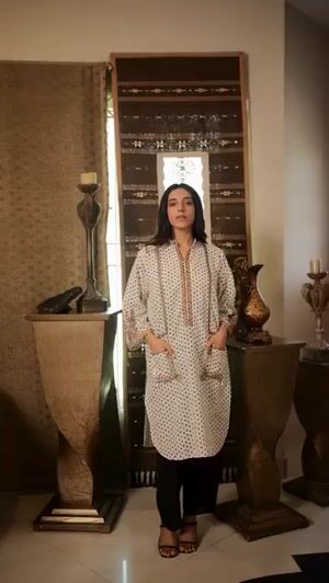 Off-white Kurta Set for Women