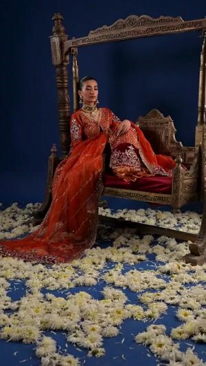 Rust orange Sharara for Women