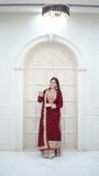 Maroon Gharara for Women