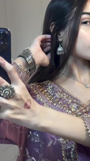 Mauve pink Angrakha for Women