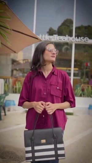 Blue Tote Bag for Women