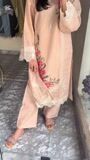 Peach pink Kurta Set for Women
