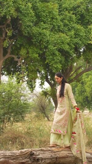 Mint green Kurta Set for Women