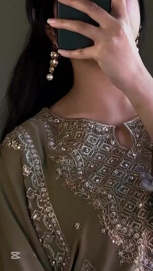 Tan brown Kurta Set for Women