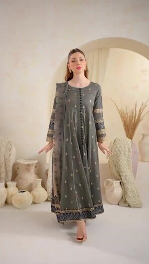 Grey Pishwas for Girl