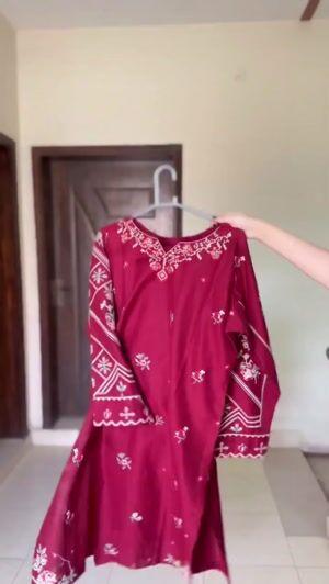 Maroon Kurta Set for Women