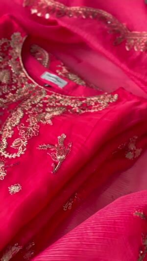 Shocking pink Kurta Set for Women