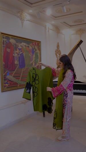 Olive green Kurta Set for Women